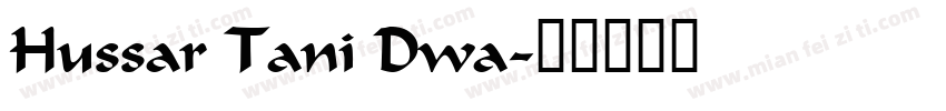 Hussar Tani Dwa字体转换